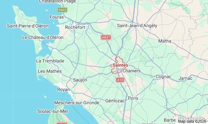 Terrain 480 m² Saintes · 125 000 €