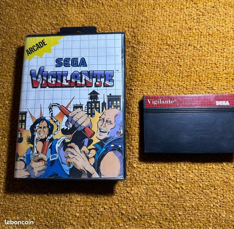 Jeu Vigilante – SEGA Master System – Très Bon état – Complet Avec Boîte