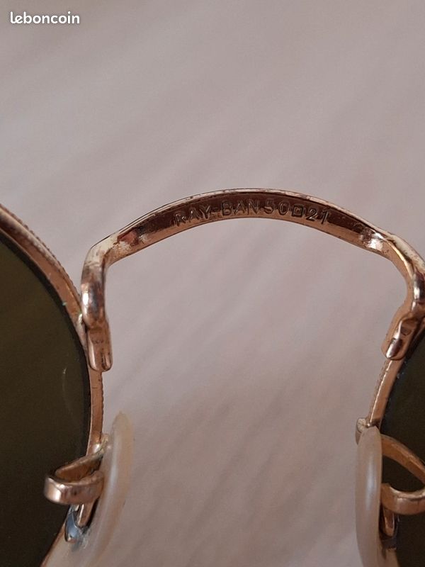 Lunettes de soleil Ray-Ban Round Metal RB3447N – verres miroir bleus – avec étui (image 4)