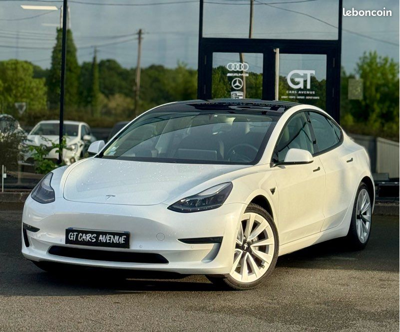 TESLA MODEL 3 long range dual motor 461ch AWD 620km autonomie/1 ère main/véhicule français (image 1)