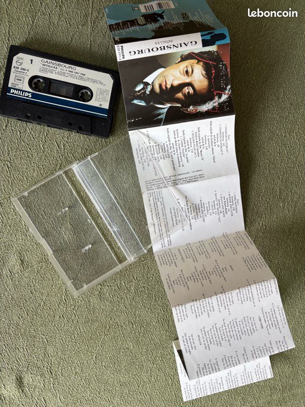 Cassette Audio initiales BB de Serge Gainsbourg d’époque (image 3)