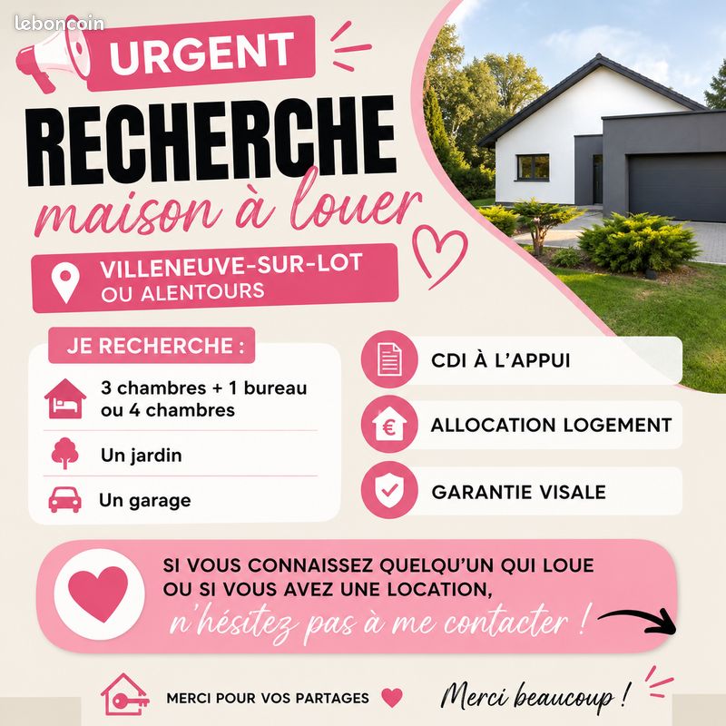 Maison 4 pièces 100 m² · à Bias · 100 m² · 850 €/mois