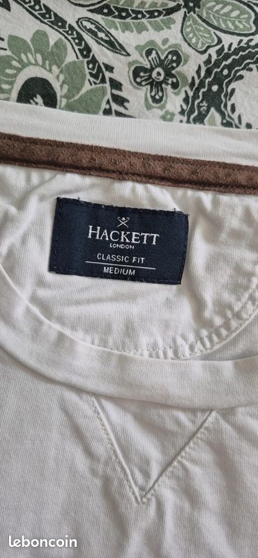 Tshirt hackett blanc taille M (image 2)
