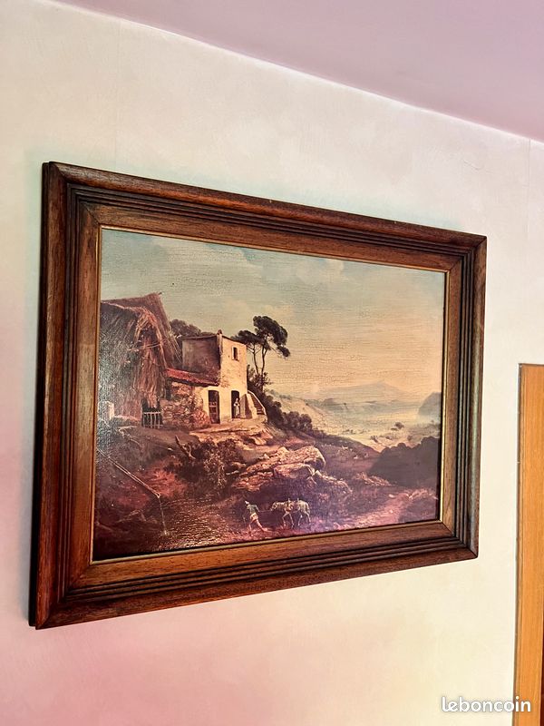 Cadre décoratif – maison au bord de la falaise, style bord de mer (image 3)