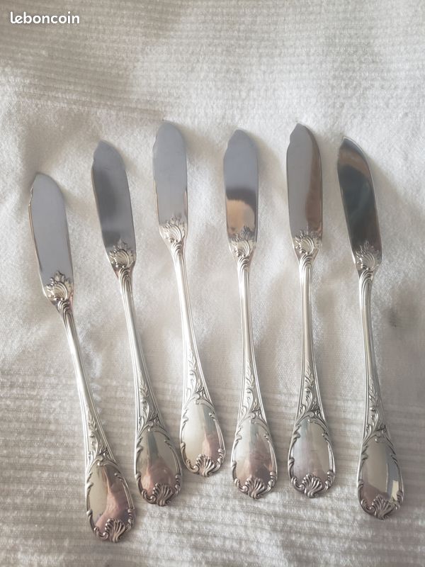 Couteau à Poisson CHRISTOFLE Modèle Marly – Argent Plaqué – Neuf Sous Blister