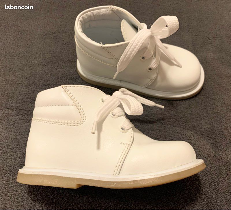 Baptême Chaussures De Bebe Chaussures Bébé Garçon An, à Lacets
