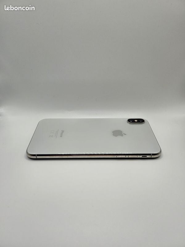 Chassis Complet Pour IPhone XS, Couleur Argent (Blanc) Avec Vitre Arrière, Neuf