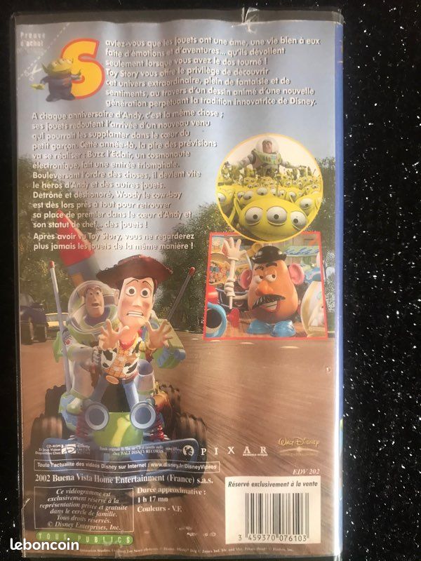 K7 vidéo toy story * prix 🏷 1e * kiki60230 (image 3)