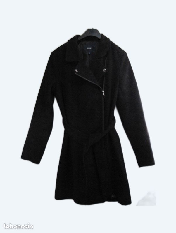 Manteau flanelle marine (image 1)