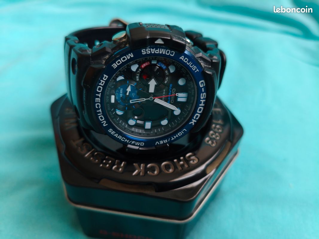 Montre Casio G-Shock Gulfmaster GN-1000B-1AER bleu noir (image 1)