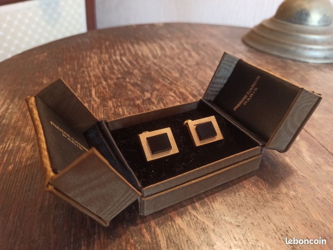Boutons De Manchette Vintage Pierre Cardin Ton Or - Élégance Rétro Pour Chemise Habillée