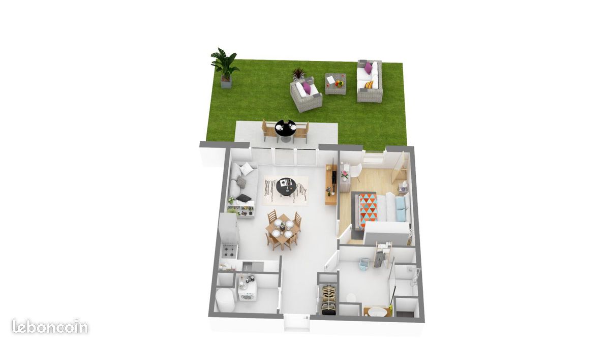 Appartement 2 pièces 46 m² · à Saint-Paul-lès-Dax · 46 m² · 619 €/mois