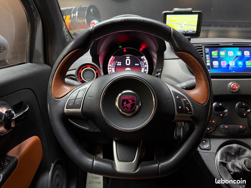 Abarth 500 595 1.4 t 160ch - carplay - radar de recul - échappement sport avec clapet - tomtom abart (image 4)