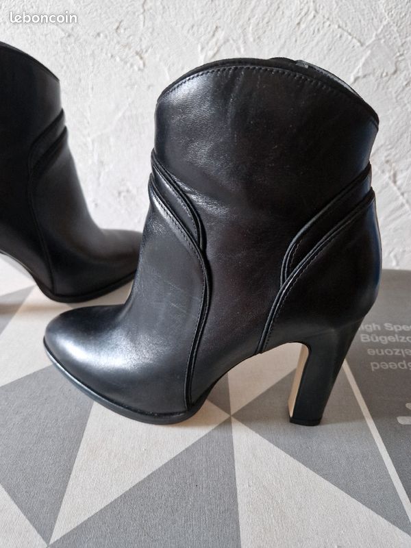 Bottine noire tommy Hilfiger 37 (image 6)
