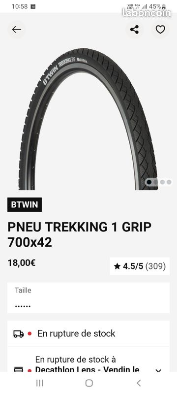 Grip Pneu Decathlon Vtt Pneu Vtc Pneu Btwin Trekking Decathlon