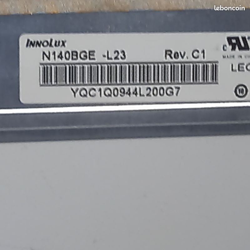 Dalle LED 14 pouces 40 pin connecteur bas gauche (image 3)