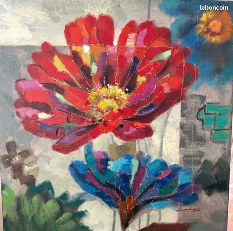 Toile fleur (image 1)
