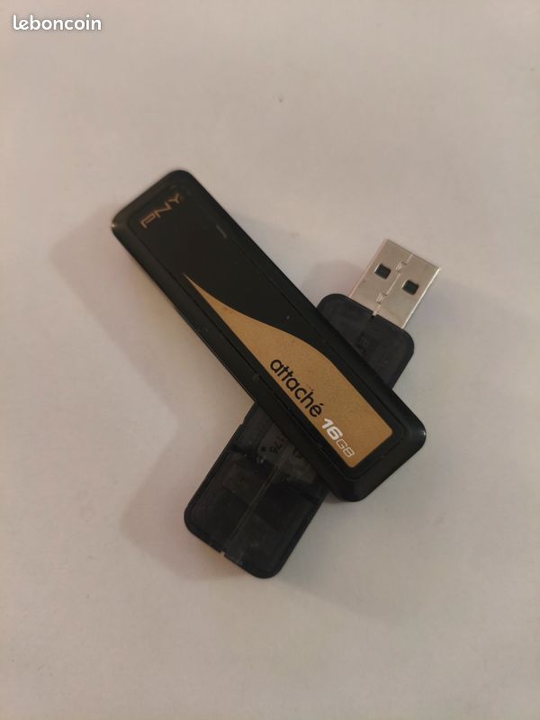 MediaRange Clé USB 16 Go Jaune Avec Fonction Trombone - Ultra-compacte, Lecture 14 Mo/s