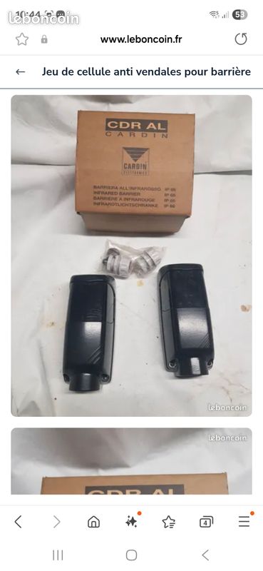 Jeu de cellules anti vendable pour portail electrique (image 2)