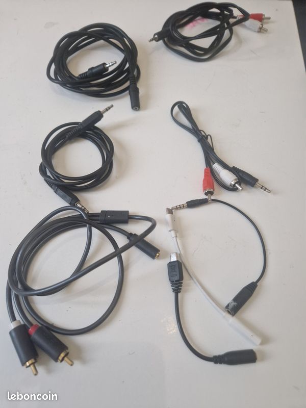Cable adapteur audio Jack RCA et USB / jack male femelle 2 (image 4)