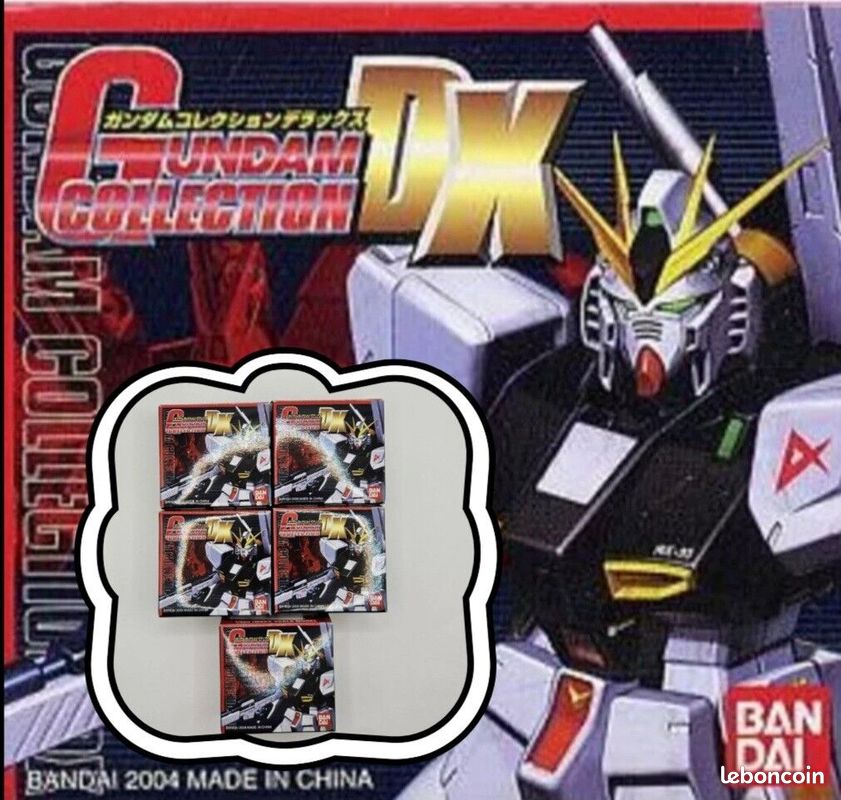 Lot Gundam Collection DX Vol.1 - 5 Figurines 1/400 - Bandai 2003 - Boîte Scellée