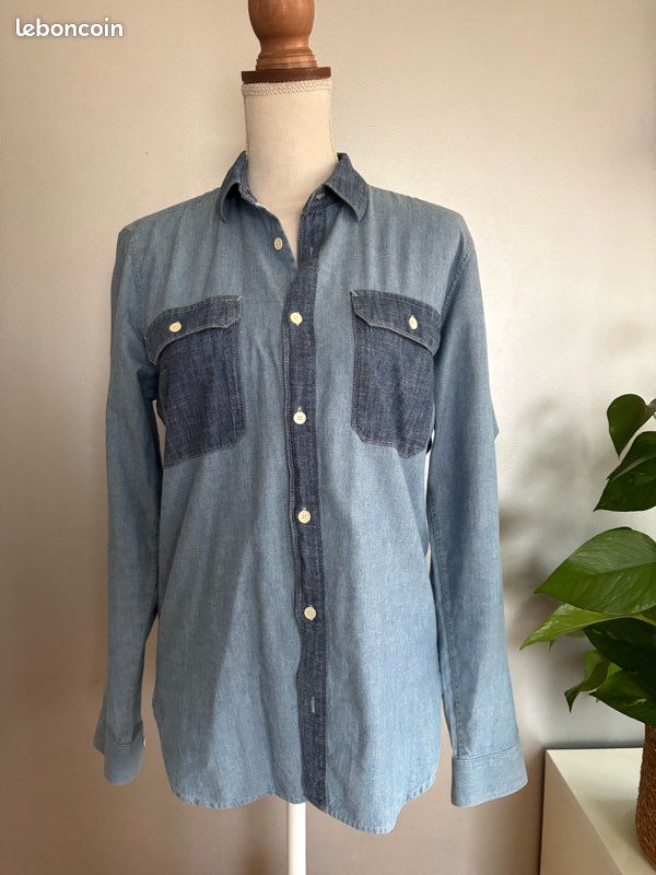 Chemise en jean - Sandro - Taille S (image 1)
