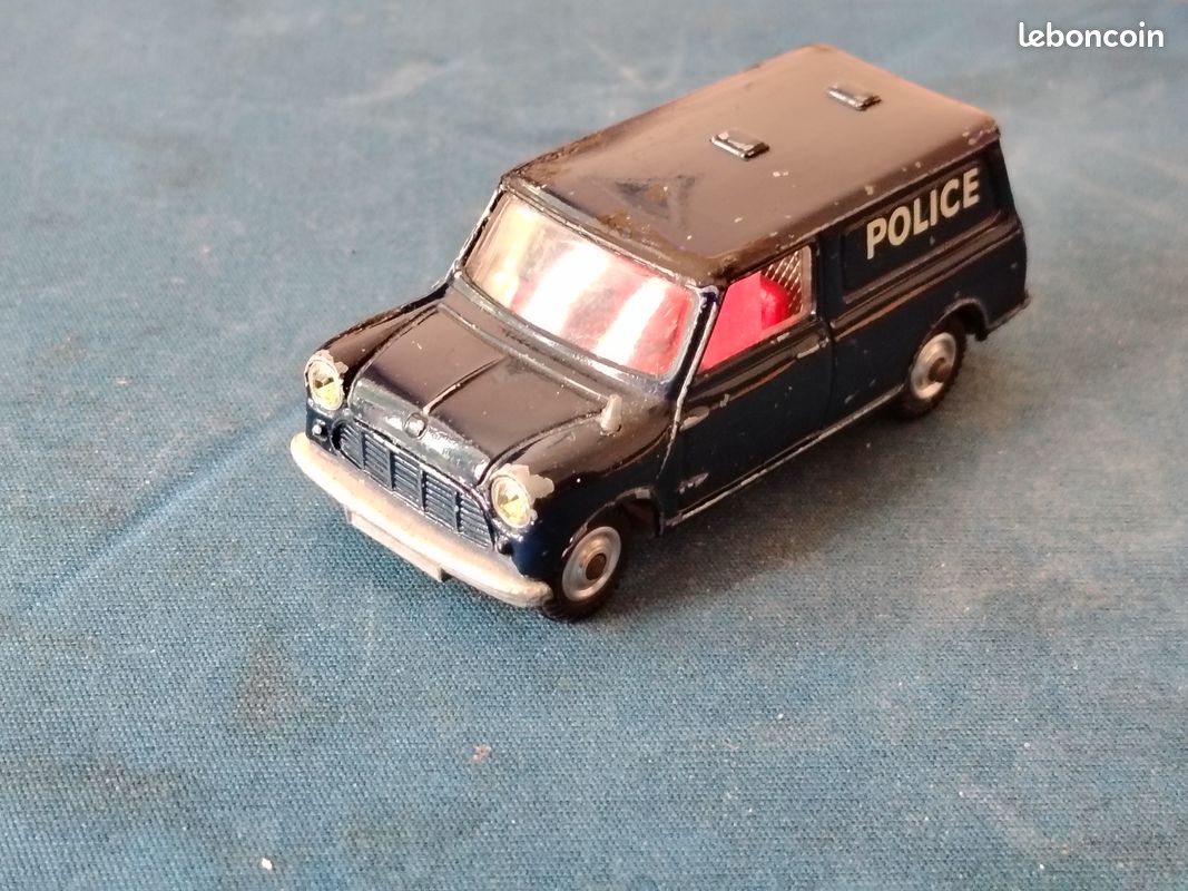 Ancienne Corgi Austin Mini Van Police - Collection Miniature 1:43 En Métal