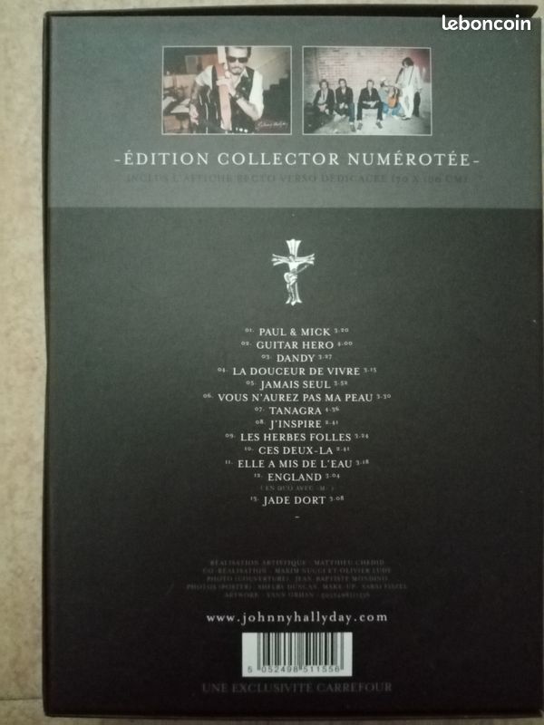 Cd - coffret johnny hallyday - jamais seul (image 3)