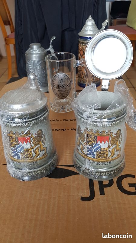 Chopes de bière allemandes Bayern Gerzit (image 1)
