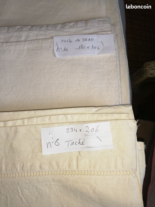 Drap ancien et toile de drap (image 3)