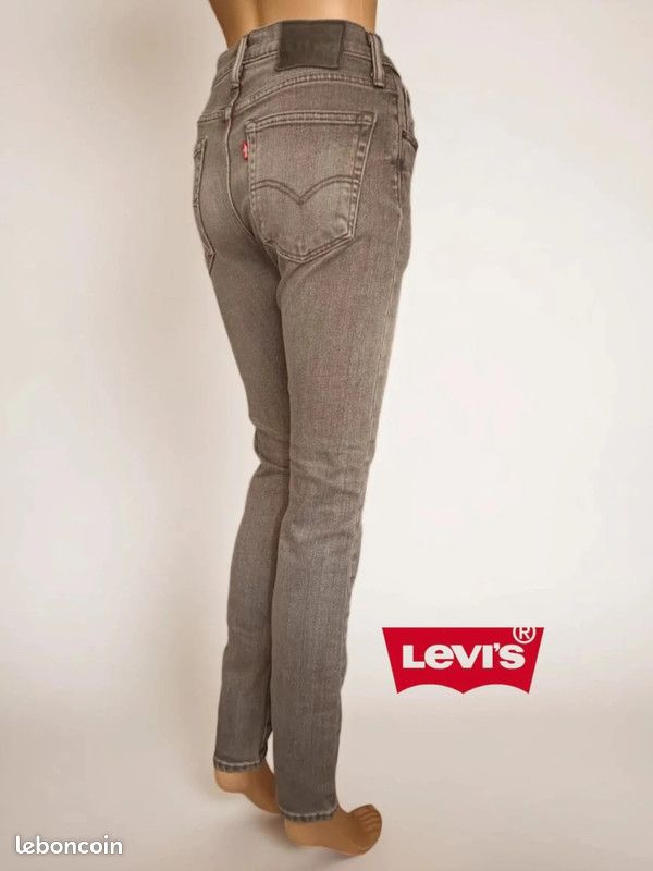 Haute Destroy Jean Slim Taille TrÃ¨s Haute Jean Levis Strauss 519