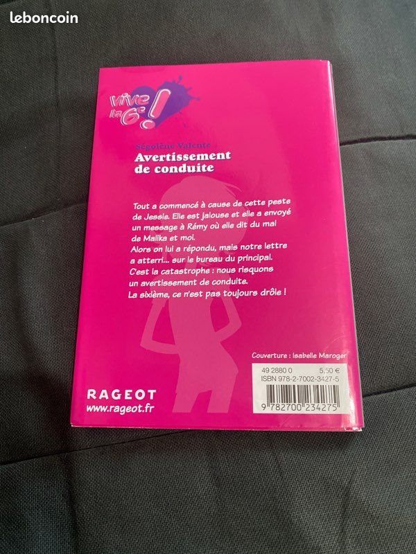 Livre 6eme, Avertissement de conduite (laetin94) (image 3)