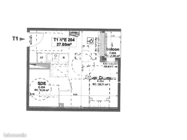 Appartement 1 pièce 27 m² · à Sotteville-lès-Rouen · 27 m² · 357 €