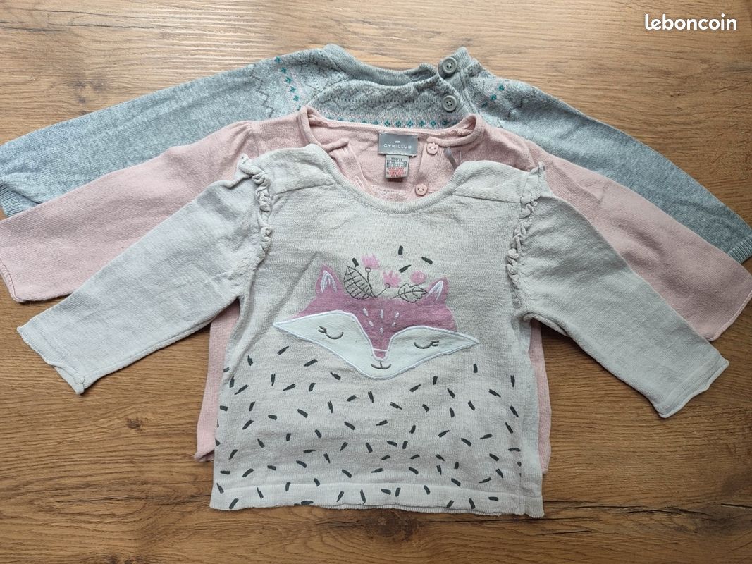Lot vêtements été bébé fille 12 mois (Petit Bateau, Sergent Major, Absorba, Cyrillus, Du Pareil Au Même....) (image 8)