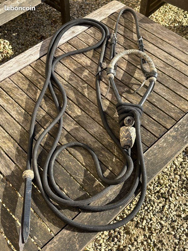 Bosal Western En Cuir Brut Pour Poney - équitation Vintage