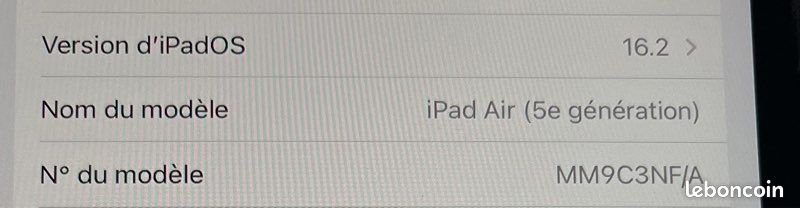IPad AIR 5 e génération 64 go (image 3)