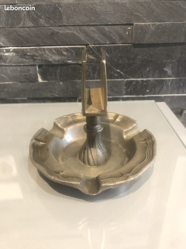 UNIQUE CENDRIERS COUPE Cigarettes Porte Allumettes Articule Tole Girafe Artisan EUR 240,00 - FR