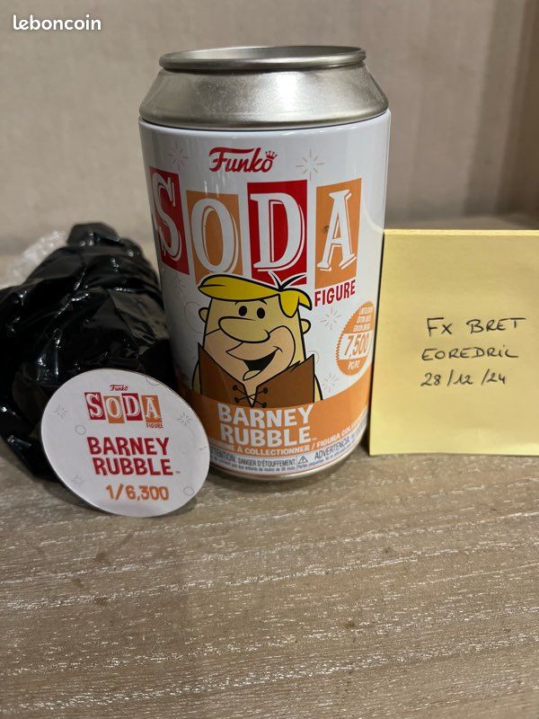 Funko soda barney rubble flintstones pierrafeu commune (image 1)