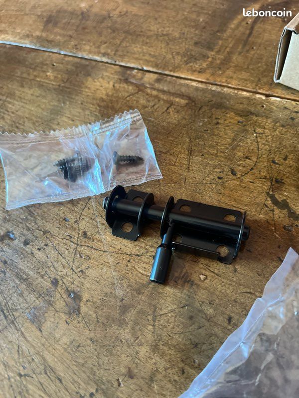 Loquet verrou enclos portail fermeture neuf avec emballage noir parfait état (image 5)