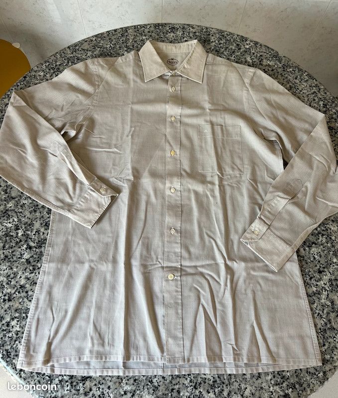 Chemise à Carreaux Van Laack - Taille 42, Bleu - Neuf Avec étiquettes