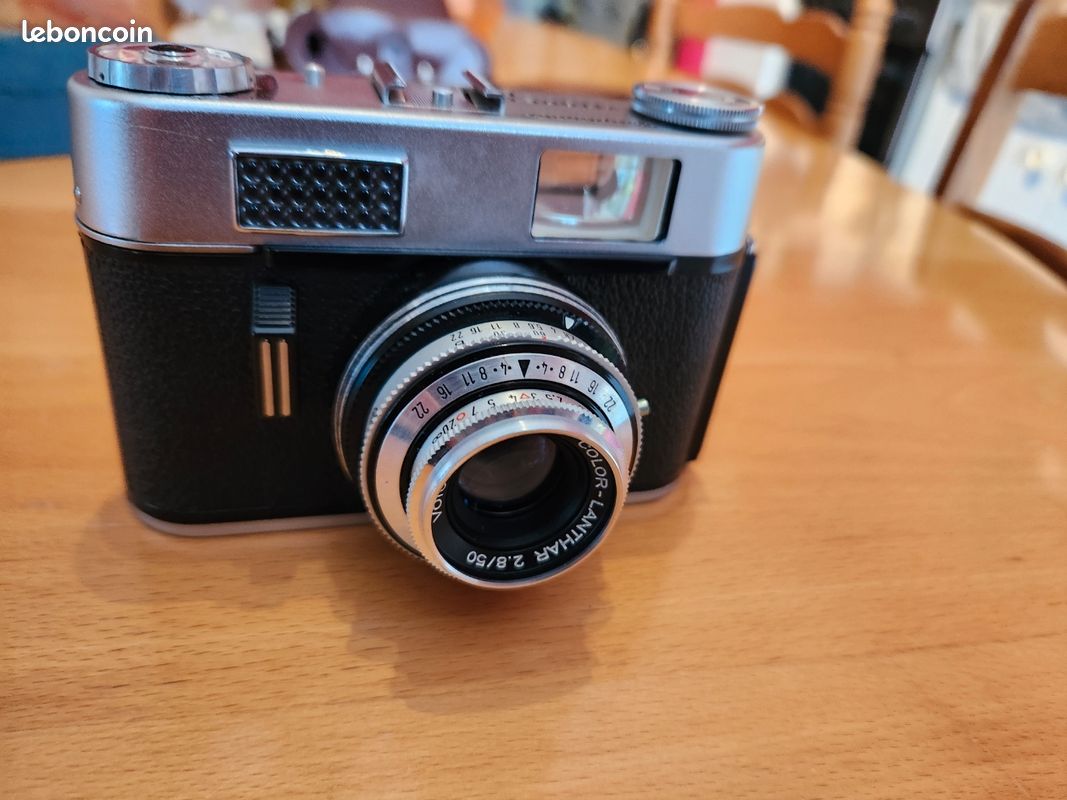 Caméra à plaque Voigtländer Bergheil avec caméra analogique Heliar 15