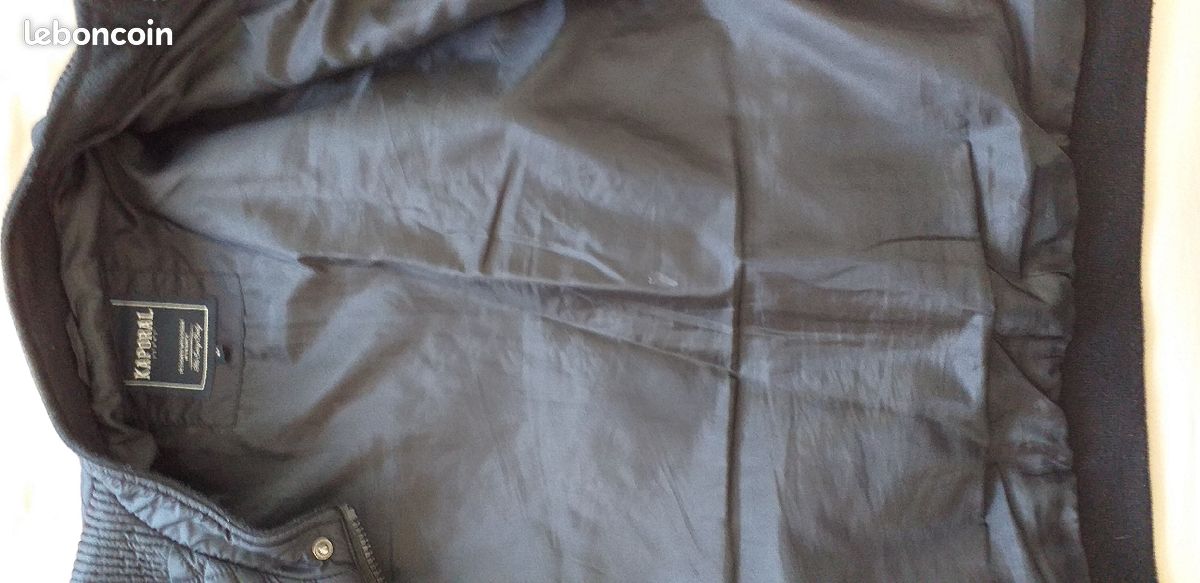 Blouson noir matelassé KAPORAL (image 9)