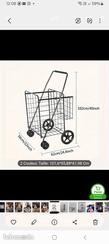 Chariot pour les courses ou autre (image 4)