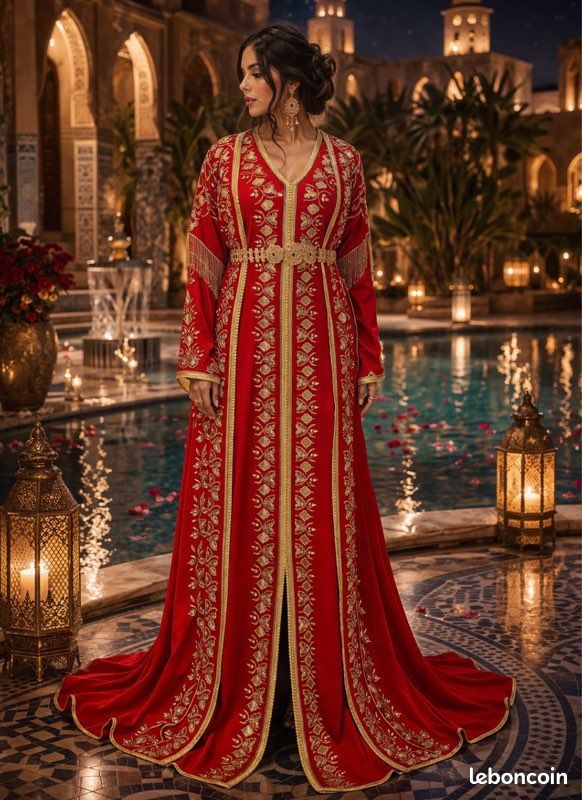 Caftan/ tackchita rouge (image 1)