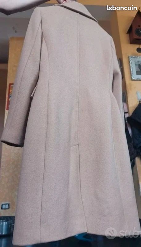 Manteau camel 51% laine motivi (image 5)
