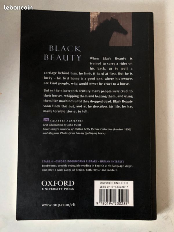 Livre en anglais "Black Beauty" de Anna Sewwell (image 2)