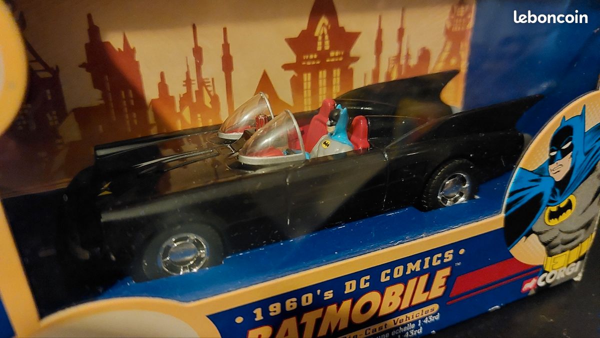 Corgi Batmobile 1960 édition 2004 - Voiture Batman DC Comics 1/43 Métal Bleu
