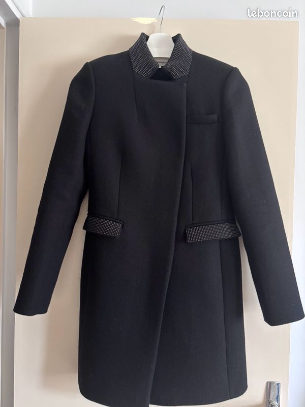 Manteau Strass Morgan Morgan Manteau Noir Strass Manteau