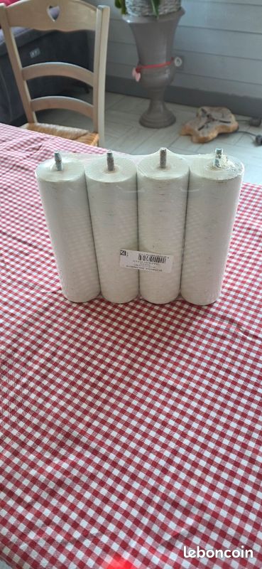 4 pieds de lit en bois blanc (image 2)
