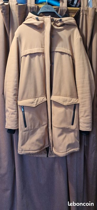 Manteau Coupe-vent Homme Taille XL - Marque Kiabi, Marron Clair - Occasion En Très Bon état